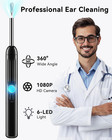 Jegoat Ear Wax Removal  1080p Hd Scope And 6 Led Lights  Ear Cleaner With Camera