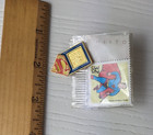 Rare Vintage 1998 Gold Tone   Enamel Dc Comics Superman Stamp Pin W stamp