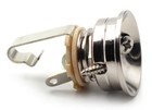 Electrosocket Jack Plate For Telecaster   With Switchcraft  11 Mono Jack - Nickel