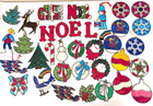 Lot Of 34 Makit Bakit Handmade Stain Glass  look  Ornaments  1990 s