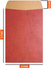 50 Pcs Vintage Envelopes Red Brown Retro Style Kraft Paper Envelope For Mail Let