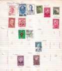 Sa29c Philippines Various Selection Of Used Stamps Hinged On Paper