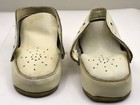 Vtg Baby Shoes White Leather Look Lace-up Hi Top Aerated No Laces Japan
