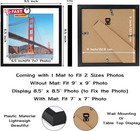 Omishe 9x9 Inch Picture Frame Black For Wall Hanging Or Tabletop Poster  Frame D