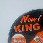 Vintage Orange Crush King Size Soda Porcelain Enamel Sign 6  Inches