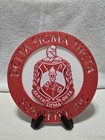 Delta Sigma Theta Sorority Decorative Circular Plate W  2-piece Display Stand