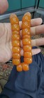 Yellow Bakelite Amber Tasbeeh     33 Oversized Beads     Weight 178 80 Grams