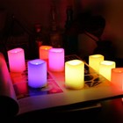 Set Of 10 Color Changing  Multi-color Flameless Led Votive Candles With Remote