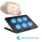 Liangstar Laptop Cooling Pad  Cooler With 6 Quiet Fans Black 6 