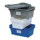 Quantum Storage Systems Tub2516-8bl Cross Stack Storage Container  9 8 Gal 