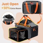 Soft Sided Cat Pet Dog Carrier  Large Airline Approved Travel Bag