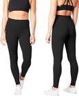 Black Leggings High Waisted  For Women  Full Length  By Satina  plus Size 