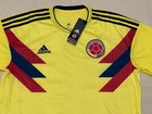 Colombia 2018 - 2019 Home Football Soccer Jersey Adidas Adult Size Xl Yellow New