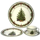 Christopher Radko Traditions Holiday Celebrations Dinnerware 4-pc Place Setting