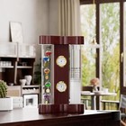 Analog Weather Station With Glass Galileo Thermometer Fitzroy Storm Glass Pre   