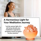     himalayan Glow Massage Bowl Salt Lamp Dimmer Cord Wood Base Night Light Mood    