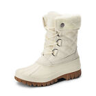 Women Mid Calf Winter Duck Boots Snow Boots Insulated Faux Fur Lined Waterproof