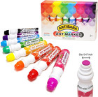 Dot Markers 8 Color Pack Easy Grip Fun Art Activity Beautiful Vivid Colors Easy 