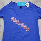 Reebok Nhl Official  Blue V Neck T-shirt Size Large New If Tag  19