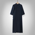Wing Chun Men Robe Cheongsam Tai Chi Kung Fu Suit Martial Arts Cotton Uniforms