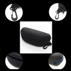 Zipper Hard Eye Glass Case Box Sunglass Protector Travel Fashion With Belt Clip