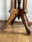 Antique Vtg Wood Eastlake Victorian 1890s Table Plant Stand 19th C Primitive 30 
