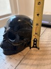 Large 3 Lb Stromatolite Fossil Skull     Brown   Golden Yellow Banding     Unique