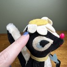 60   s Dream Pets Dakin Skunk Sawdust Stuffed Velveteen Animal
