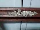 Vintage Oak Wood Cottage Picture Frame Flowers 11 X 14