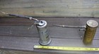 Two Vintage Eagle Finger Pump Oil Cans No  66 Brass No  33 All Purpose