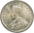 British India  1918 B George Rupee  Pcgs Ms 64 