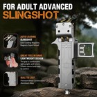 Aluminum Alloy Adult Automatic Slingshot  Suitable For Target Practice  Hunting