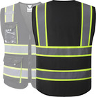 Hi Vis Reflective Safety Vests For Men Women High Visibility Vest With Pockets M