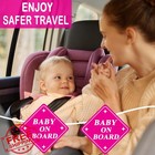 2 Pack Baby On Board Magnet Car Safety Sign Reflective Waterproof