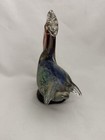 Bird Blown Art Glass Sculpture Pelican Glass Art Multi Color Figurine