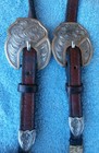 Dale Chavez Silver Bronze Rawhide Knots Slide Ear Horse Show Headstall