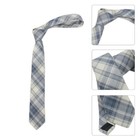 Teens Girl Check Necktie Knotfree Bowtie Elastic Neck Tie Role Play Necktie