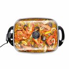 Deep Dish 16 Inch Non-stick Electric Skillet With Glass Cover 16  X 12  X 3 