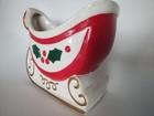 Vintage Holt Howard Sleigh Planter Large Size  Very Hard To Find Japan Christmas