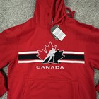 Men s Hockey Canada Logo Fleece Hoodie  team-canada-red  Size M