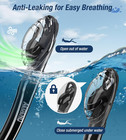 Diving Dry Snorkel For Adult   Youth - Snorkeling Gear With Top Dry Valve  Perfe
