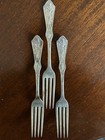 Art Nouveau  Reed And Barton 3 Forks Beautiful Woman