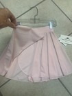 Girls Size Medium 8-10 Pink Wrap Style Ballet Dance Skirt Made In Usa Nwt  