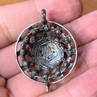 Adorable Rare Ancient Bronze Amulet Beautiful Green Stones Genuine Authentic