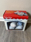 Vtg 1991 Fisher Price Plush Puffalumps Sleepy Time Zebra Pony Blue Stripes Rare 