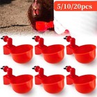 20pcs Chicken Automatic Watering Cups Drinker Waterer For Duck Quail Hen Poultry