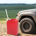 Portable 20l 5 Gallon Petrol Jerry Can With Spout  Red