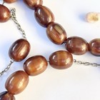 Vintage Bakelite Butterscotch Amber Swirl Prayer Rosary 19 Beads Pocket Tasbih