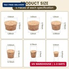 6 Sizes Bottle Corks  Natural Cork Bottle Stoppers For Wine   Beer  30 Pcs  - 1 