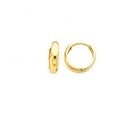 14k Solid Yellow Gold Plain Small 3mm Hoop Huggie Earrings Aretes De Oro